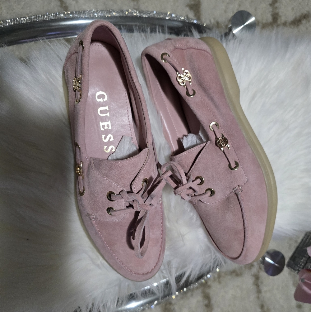 GUESS Pink Yamaya Charm Women's Loafers